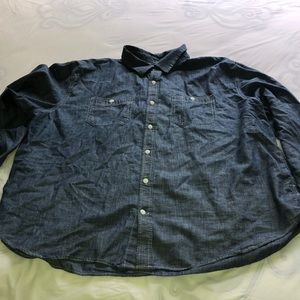 Mens Old Navy Jean Button down shirt 3xl xxxl